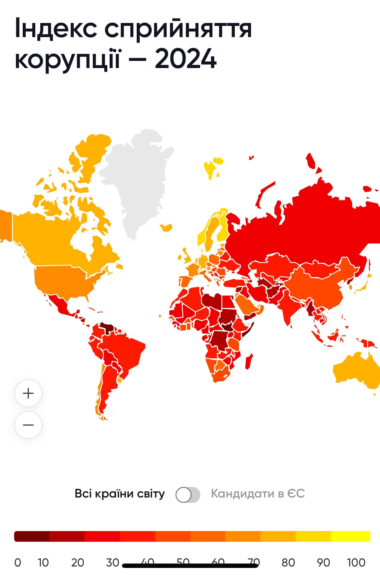 Рейтинг країн за корупцією: на якому місці Україна - фото 3
