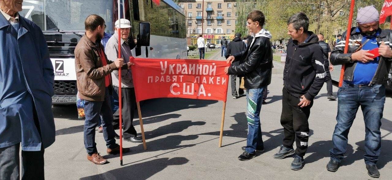 В оккупированном Мелитополе устроили парад победобесия – первомай - фото 2