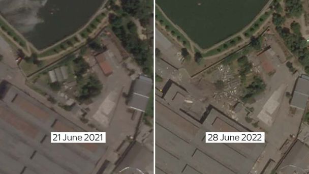 На спутниковых снимках показали последствия ракетных обстрелов по ТРЦ в Кременчуге (ФОТО) - фото 3