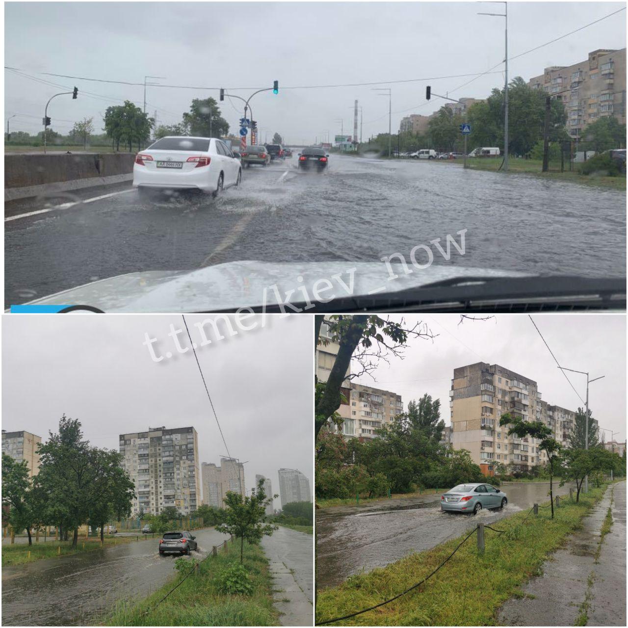 Київ опинився під водою: опубліковані фото і відео наслідків сильних дощів у столиці - фото 3
