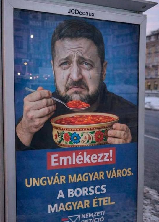 В Венгрии повесили плакаты с Зеленским со словами, что Ужгород – венгерский город (ФОТО) - фото 2