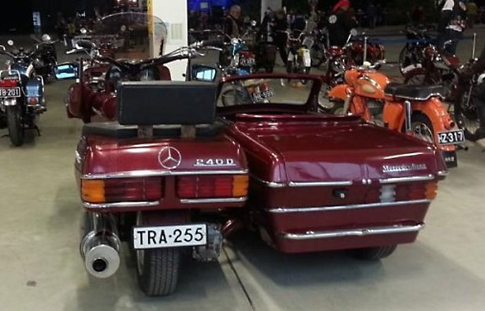 У Фінляндії можна побачити незвичайний мотоцикл з деталей від Mercedes-Benz - фото 5