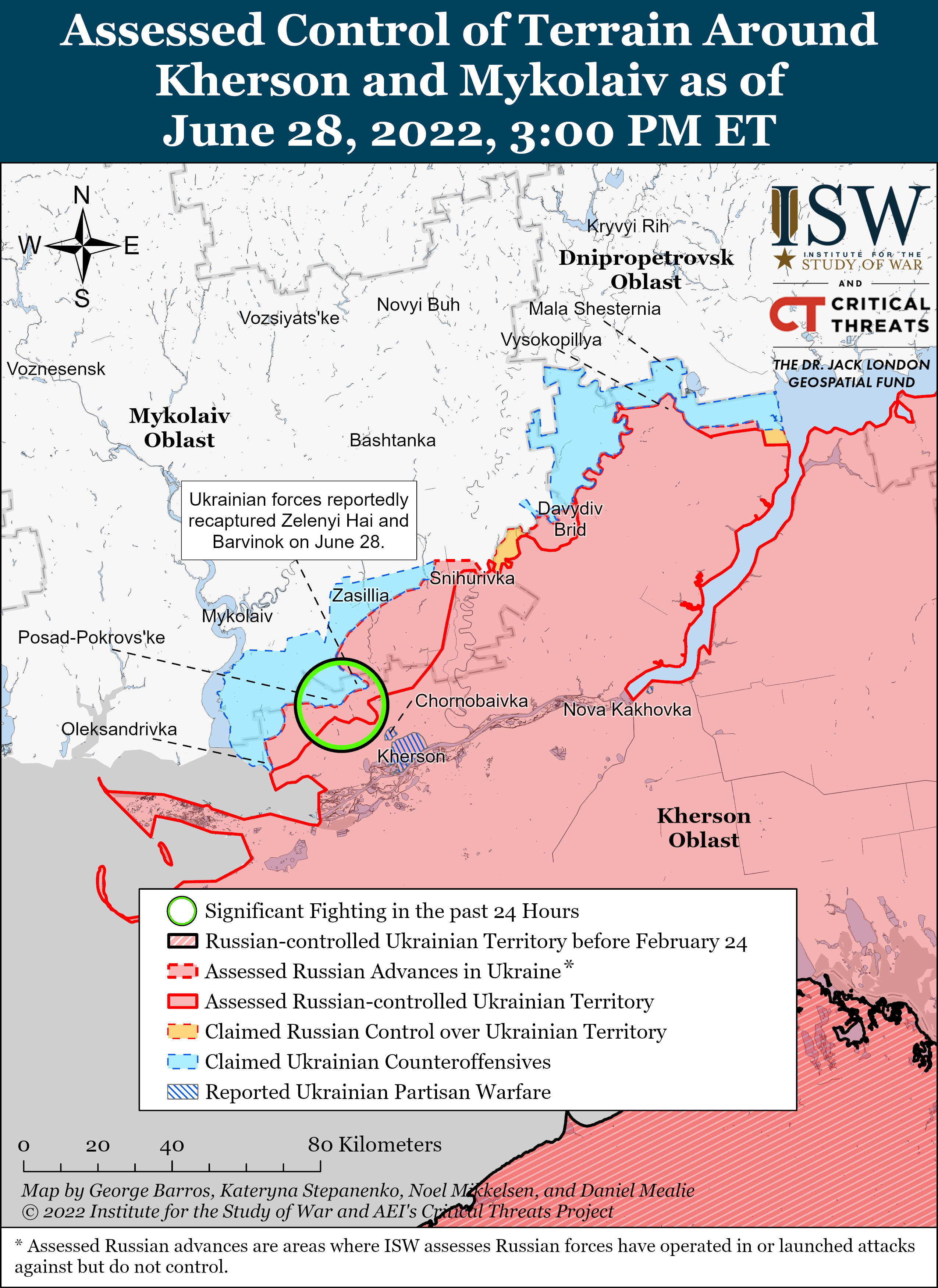 ВСУ освободили еще несколько населённых пунктов вблизи Херсона - ISW  (актуальная карта боевых действий)  - фото 2