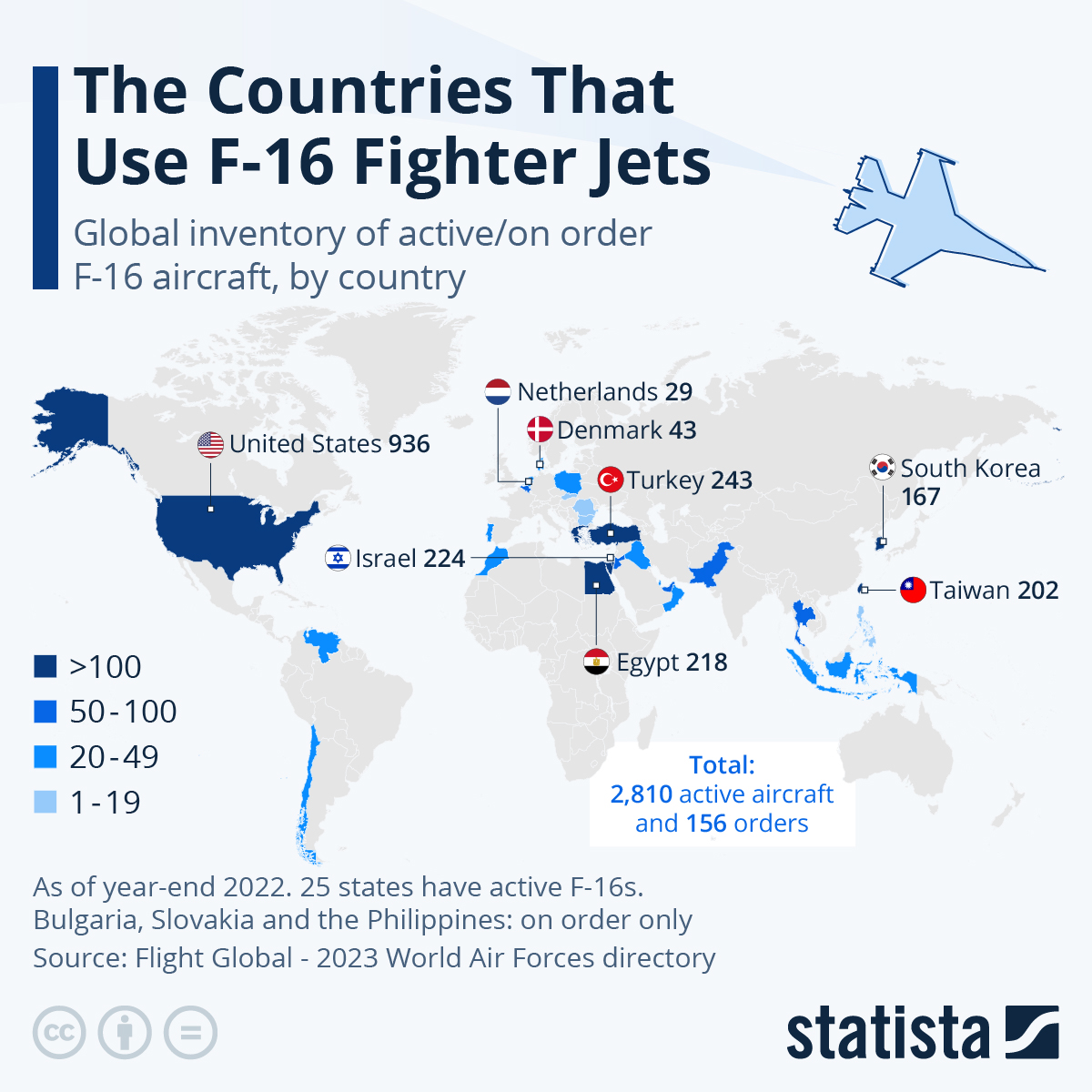 Какие страны имеют наибольшее количество истребителей F-16 - фото 2