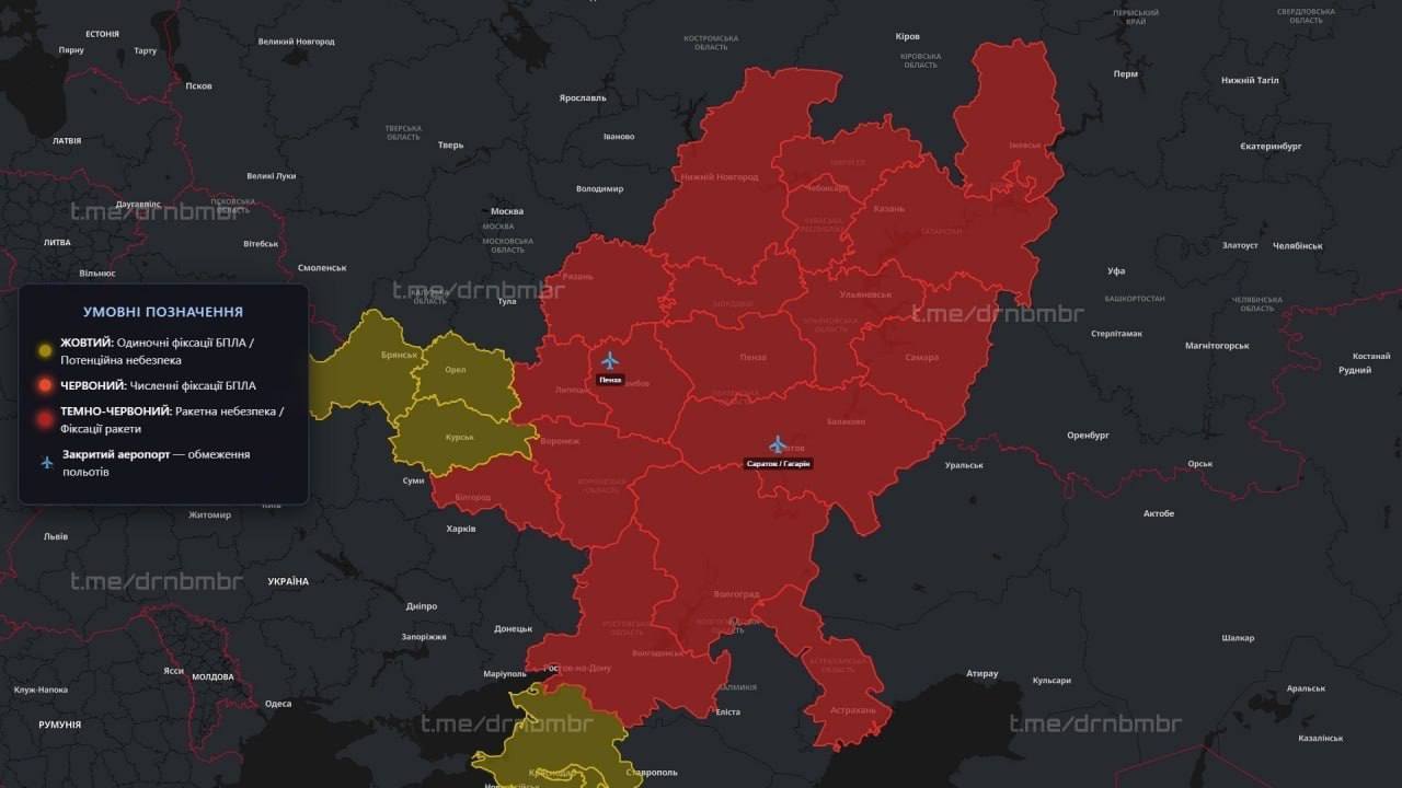 Ракетный апокалипсис в России: в шести областях объявлена тревога, под ударом оказалось Подмосковье - фото 2 Ракетный апокалипсис в России: в шести областях объявлена тревога, под ударом оказалось Подмосковье - фото 2