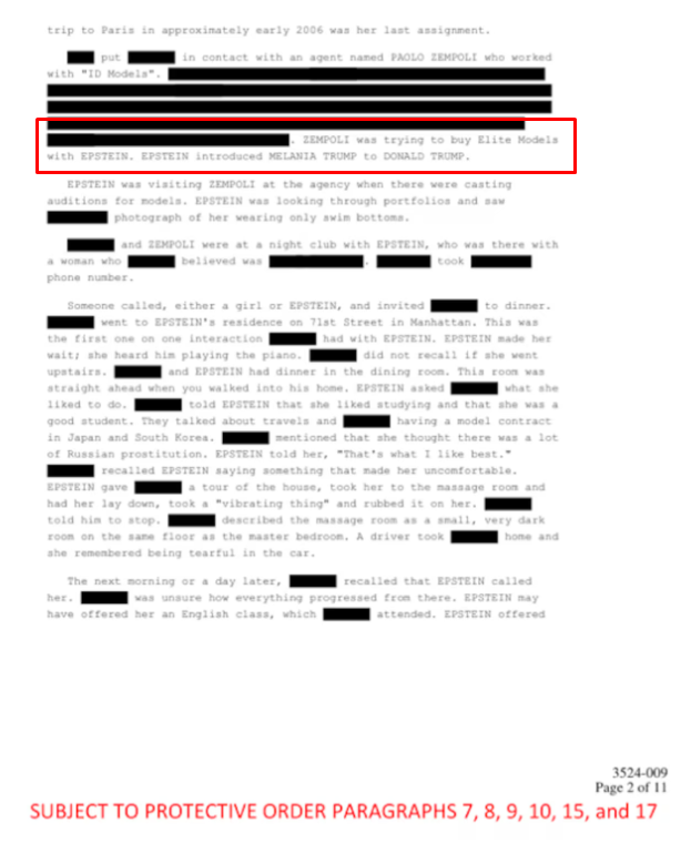 Файли Епштейна розкривають несподівану інформацію про знайомство Трампа та Меланії - фото 2