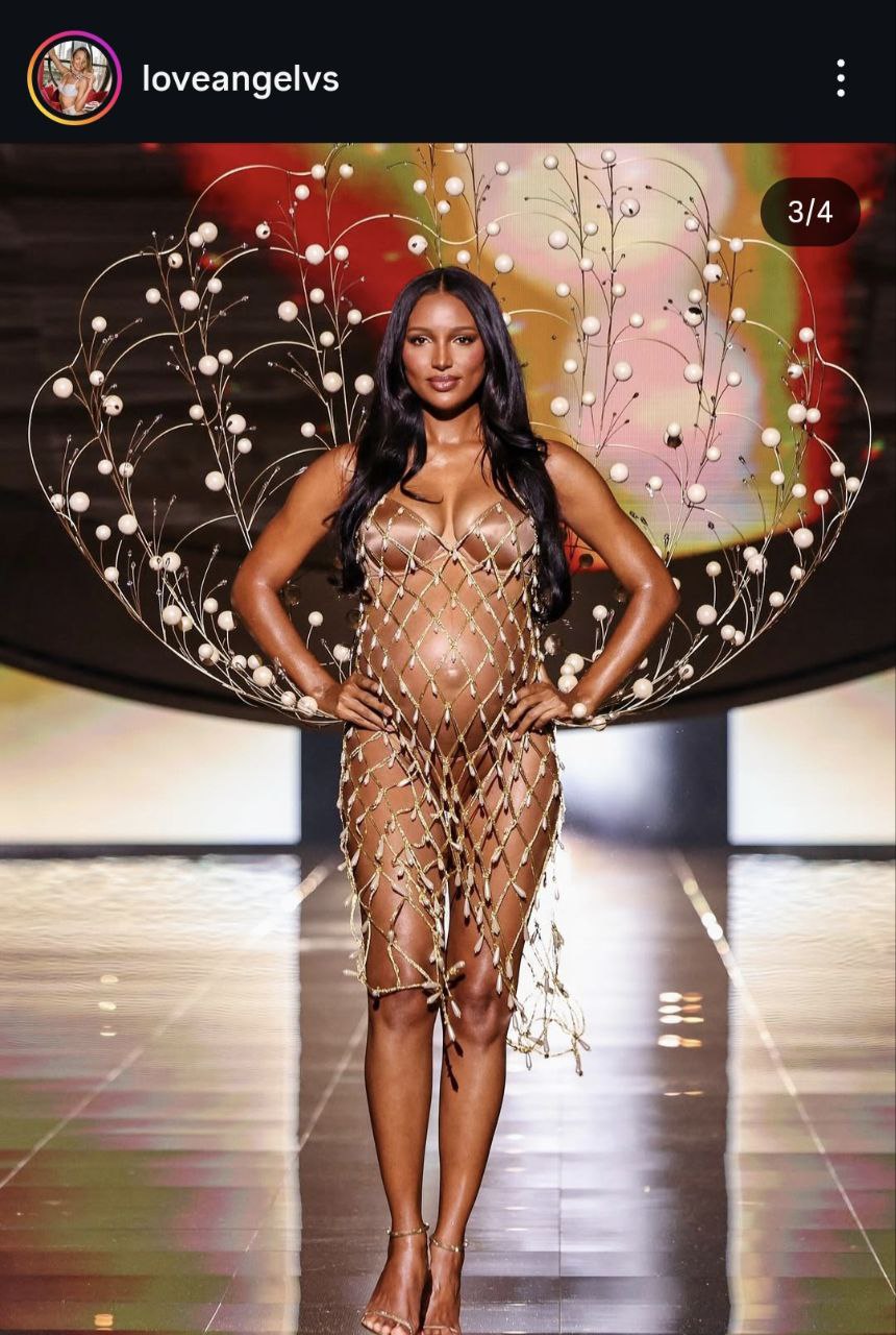 На Шоу Victoria’s Secret 2025 дефілювала вагітна модель (ФОТО) - фото 2