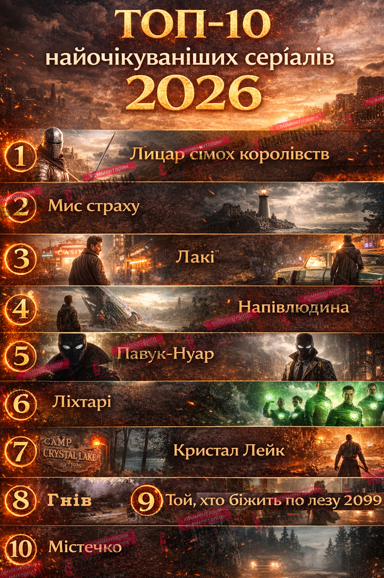 10 найочікуваніших нових серіалів 2026 року: що варто подивитися