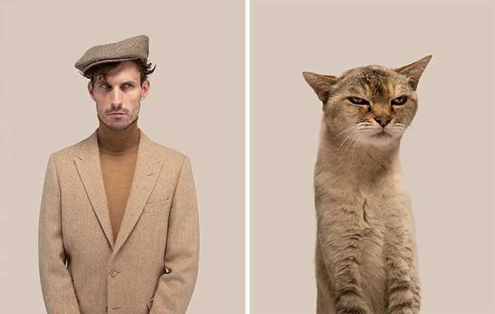 Доказать схожесть человека и кошки: попытка лондонского фотографа увенчалась успехом - фото 10